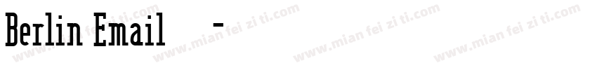 Berlin Email手机版字体转换